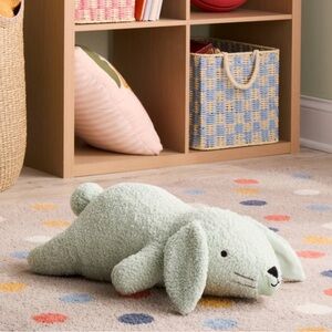 Pillowfort weight green bunny plush NWT sensory